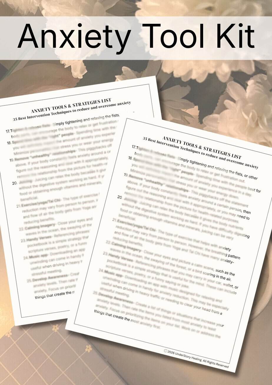 anxiety tool kit checklist